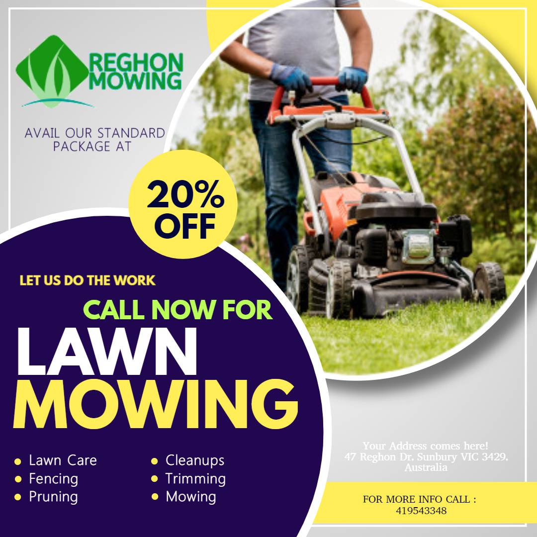 reghon lawn mowing in sunbury victoria